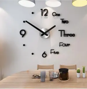 Creative 3D DIY Wall Clock