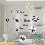 Creative 3D DIY Wall Clock tag1