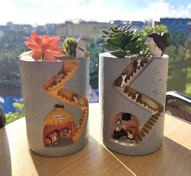 Creative Animal Resin Flower Pot -