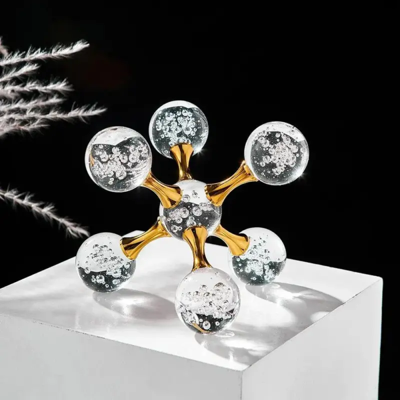 Creative Art Crystal Ball Table Decoration tag1