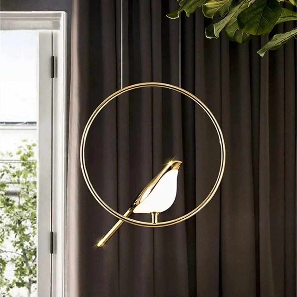 Creative Birds LED Circle String Hanging Lamp -  - #tag1#