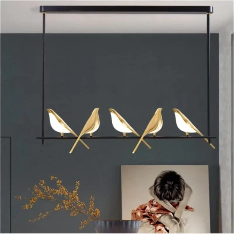 Creative Birds LED Circle String Hanging Lamp tag1