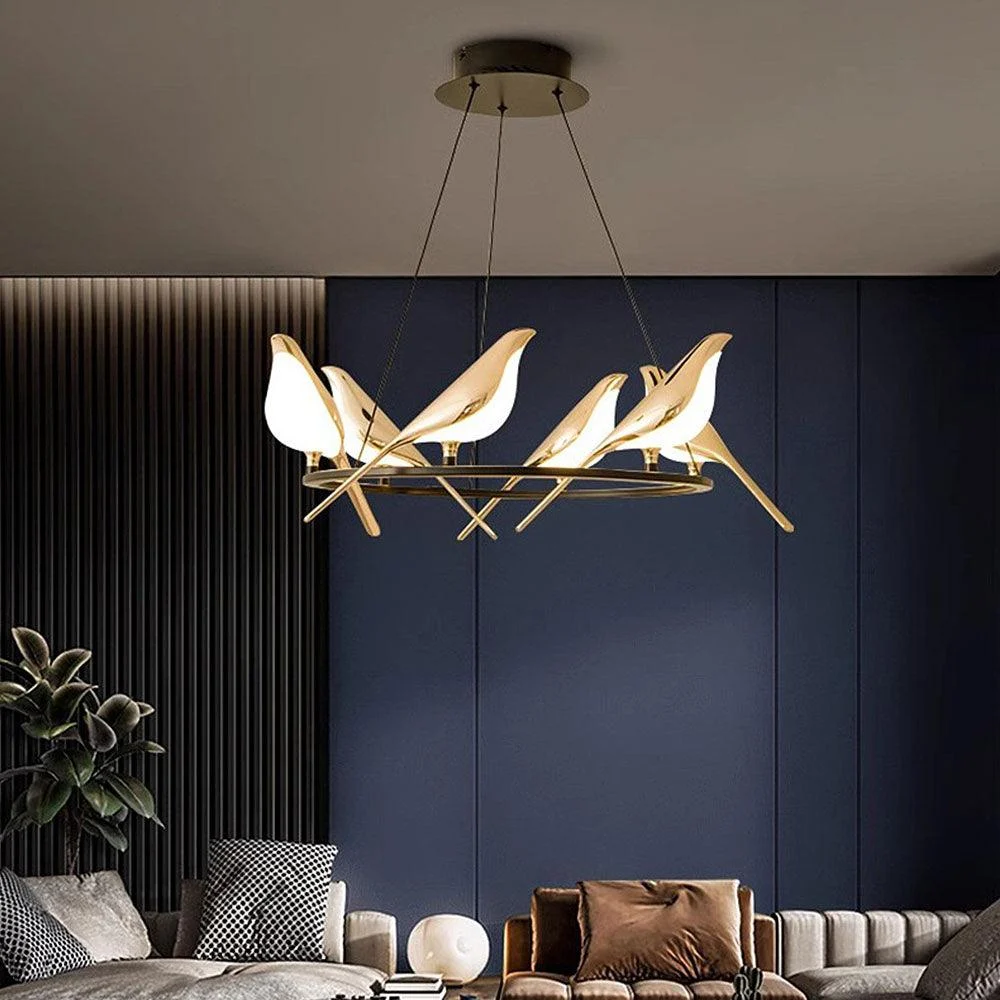Creative Birds LED Circle String Hanging Lamp -  - #tag1#
