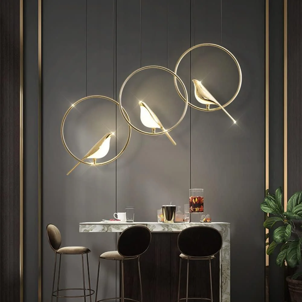 Creative Birds LED Circle String Hanging Lamp -  - #tag1#