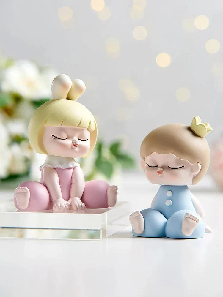 Creative Cartoon Resin Doll Ornaments -