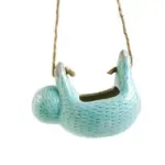Creative Ceramic Sloth Hanging Flowerpot tag1