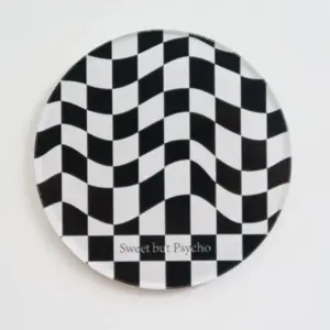 Creative Checkerboard Pattern Coaster