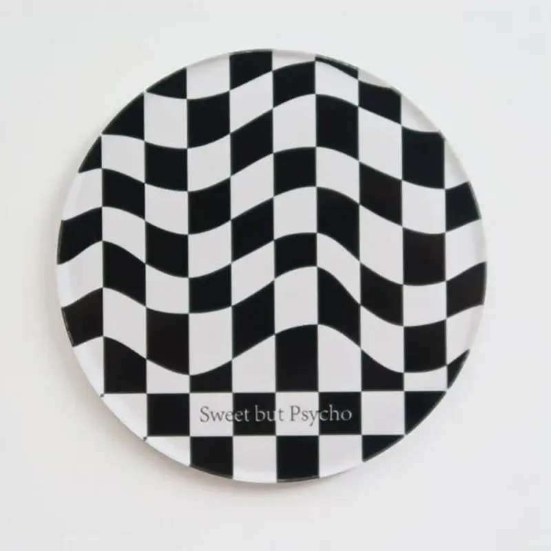 Creative Checkerboard Pattern Coaster tag1