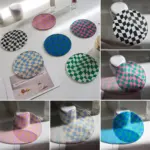 Creative Checkerboard Pattern Coaster tag1