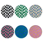 Creative Checkerboard Pattern Coaster tag1