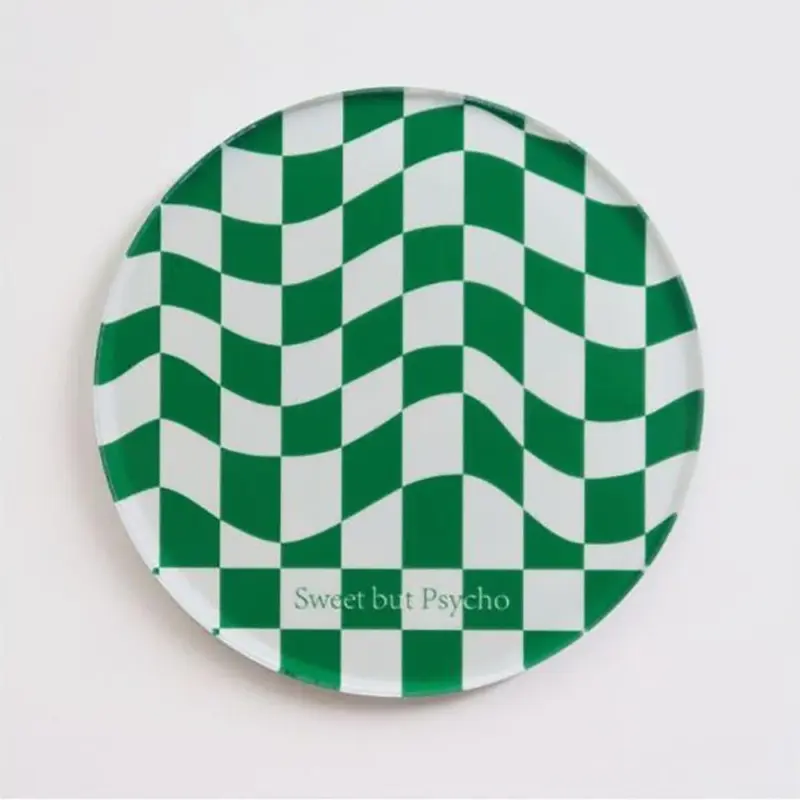 Creative Checkerboard Pattern Coaster tag1