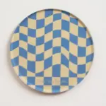 Creative Checkerboard Pattern Coaster tag1