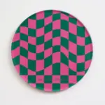 Creative Checkerboard Pattern Coaster tag1