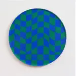 Creative Checkerboard Pattern Coaster tag1