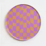 Creative Checkerboard Pattern Coaster tag1