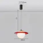 Creative Colorful Planet Glass Pendant Lamp tag1