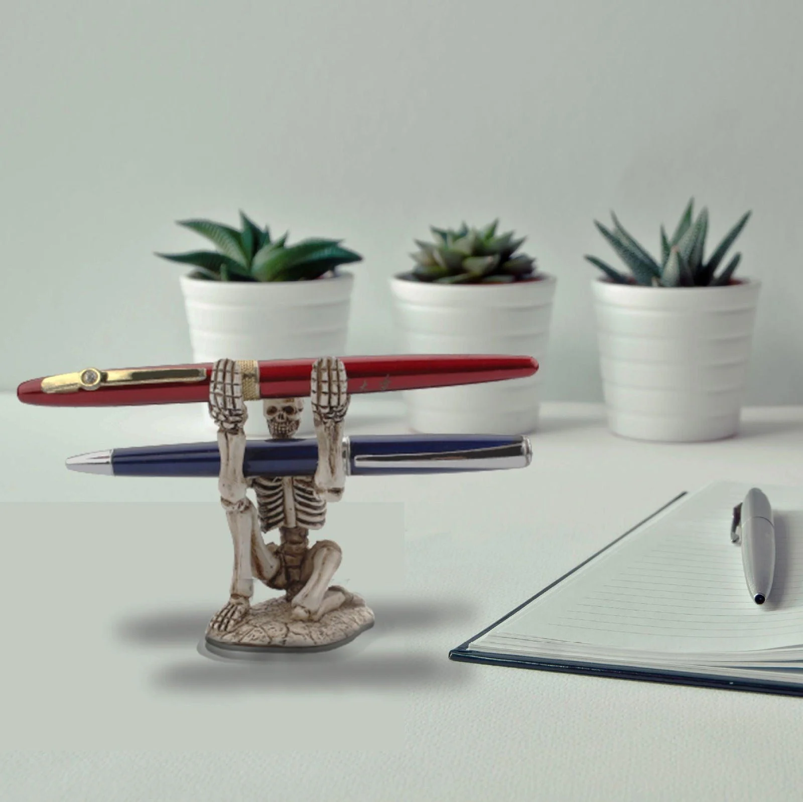 Creative Desktop Small Skull Pen Holder -  - #tag1#