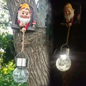 Creative Dwarf Solar Night Light: Charming Outdoor Garden Ornament