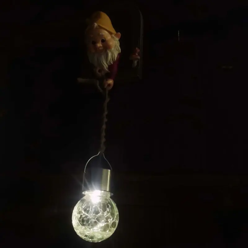 Creative Dwarf Solar Night Light Charming Outdoor Garden Ornament