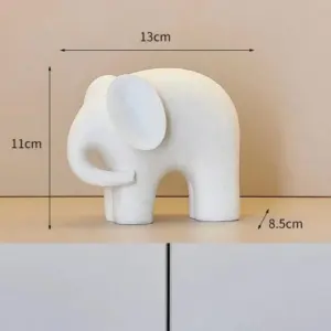 Creative Elephant Figurine Home Decor - 