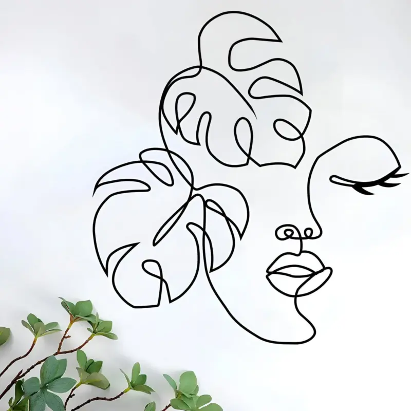 Creative Face Stylish Metal Face Art for an Aesthetic Home tag1