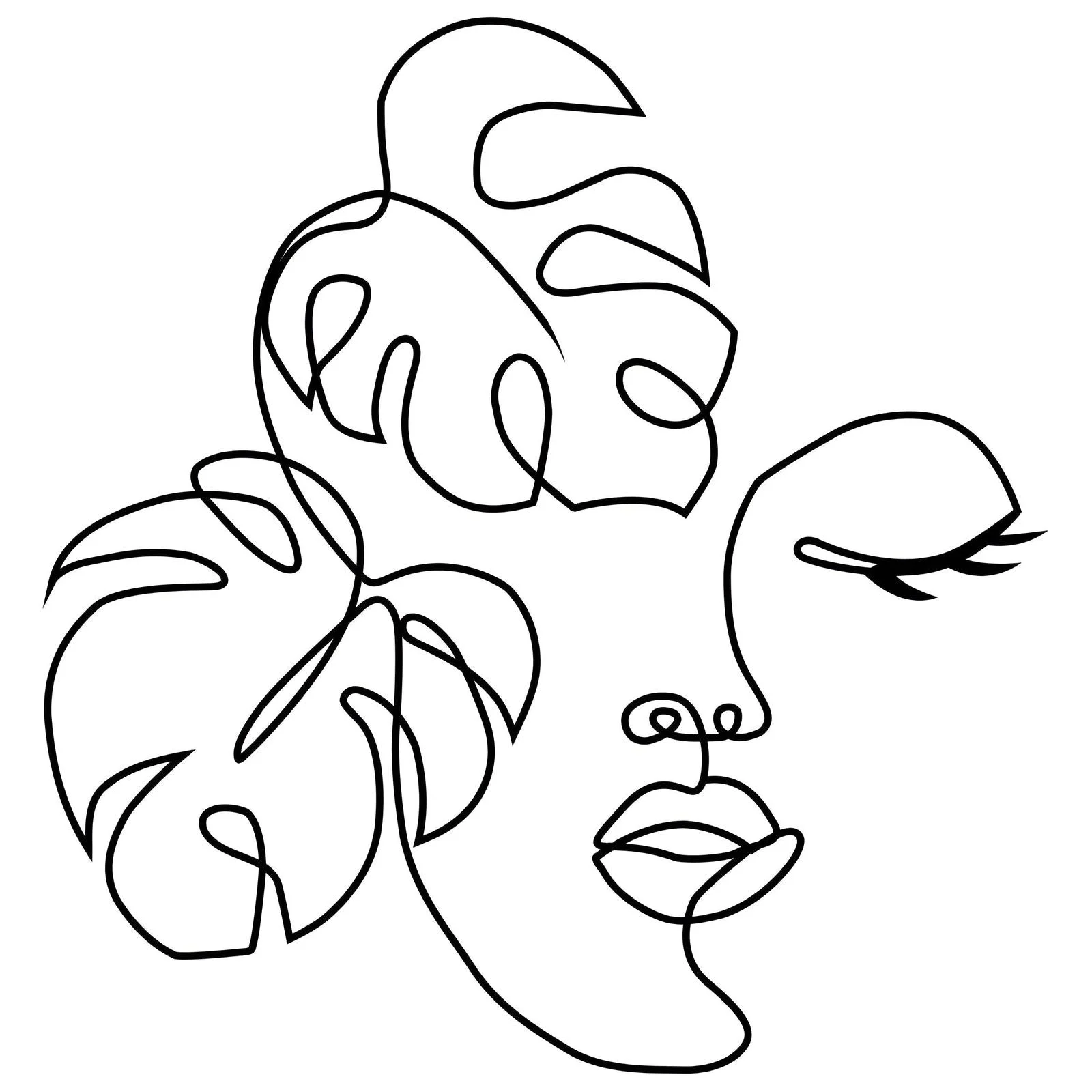 Creative Face - Stylish Metal Face Art for an Aesthetic Home -  - #tag1#