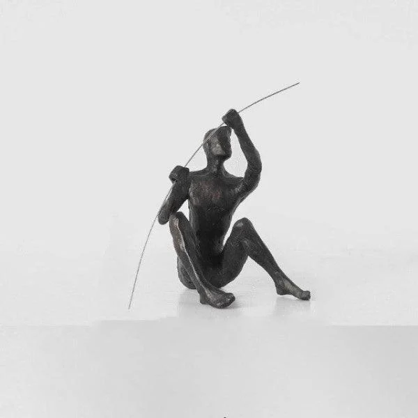 Creative Fisherman Figurine -