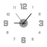 Creative Frameless Wall Clock tag1