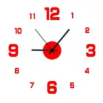 Creative Frameless Wall Clock tag1