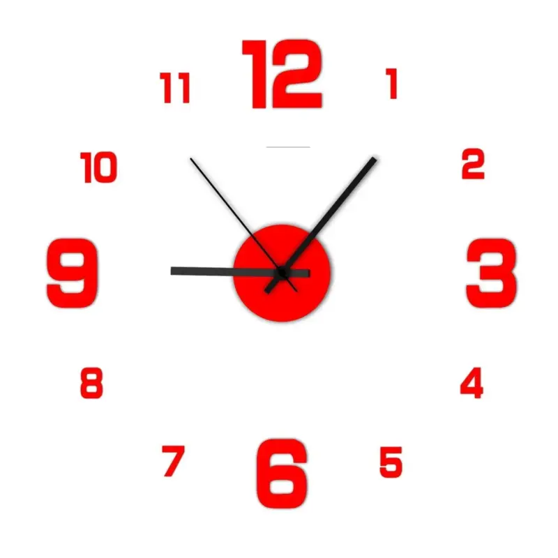 Creative Frameless Wall Clock tag1