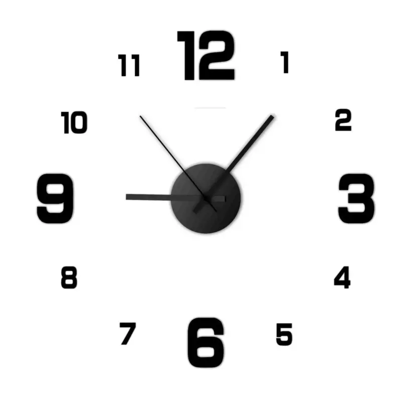 Creative Frameless Wall Clock tag1