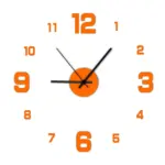 Creative Frameless Wall Clock tag1