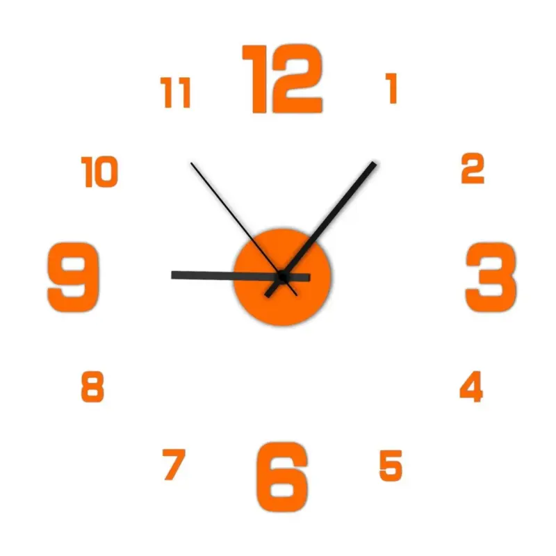 Creative Frameless Wall Clock tag1