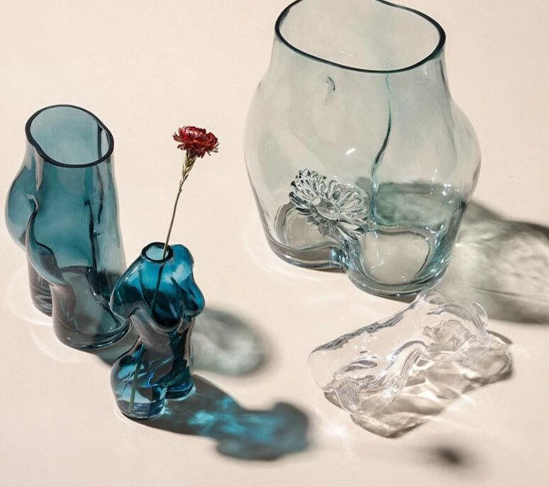 Creative Glass Naked Body Vase For Flowers -