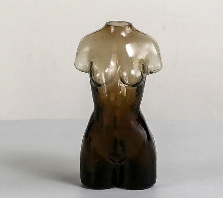 Creative Glass Naked Body Vase For Flowers -