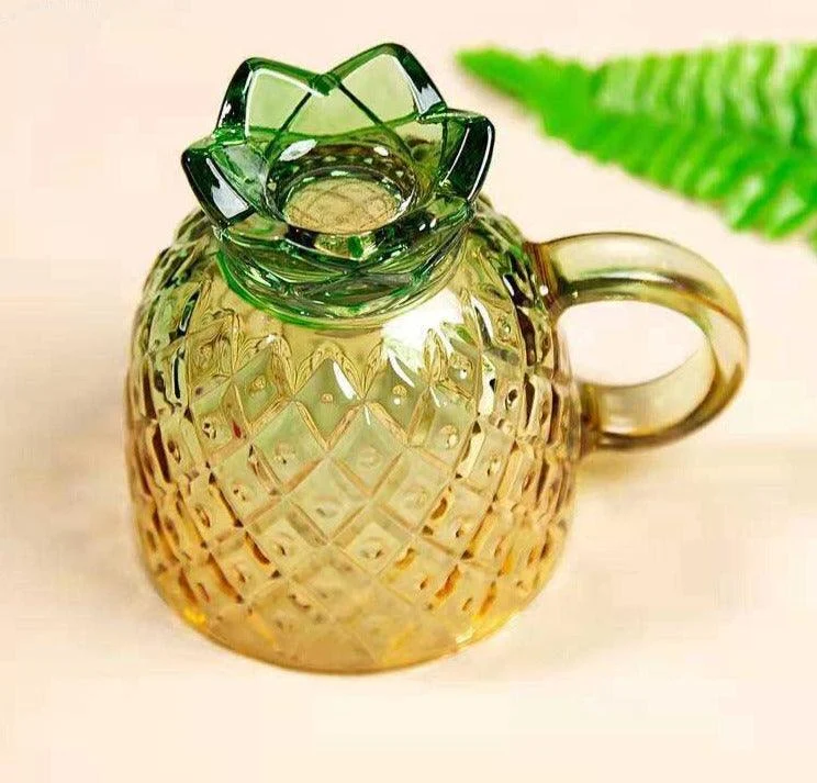 Creative Glass Pineapple Cup Set 4 -