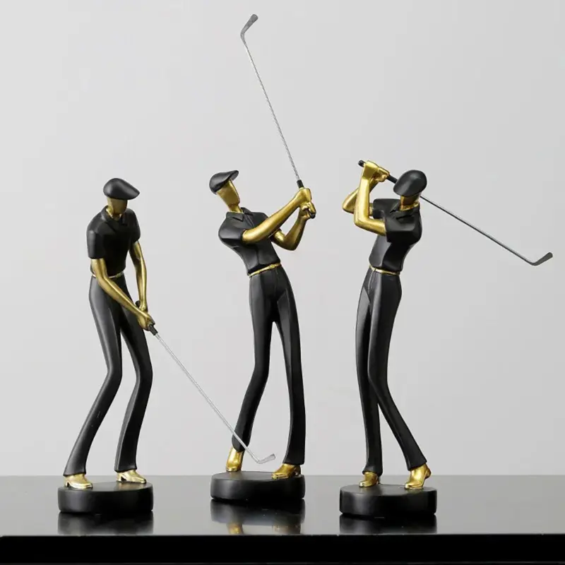 Creative Golfer Figurines tag1