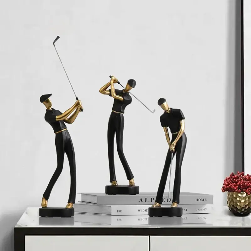 Creative Golfer Figurines tag1