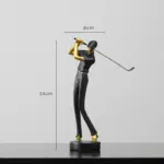 Creative Golfer Figurines tag1