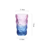 Creative Gradient Coloured Glacier Glass tag1