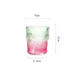 Creative Gradient Coloured Glacier Glass tag1
