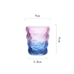 Creative Gradient Coloured Glacier Glass tag1