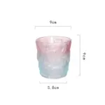 Creative Gradient Coloured Glacier Glass tag1