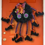 Creative Halloween Multi legged Spider Door Hanging Wreath Party Decorations tag1