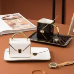 Creative Handbag Shaped Mug with Saucer and Spoon tag1