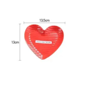 Creative Heart Shape Ceramic Plate