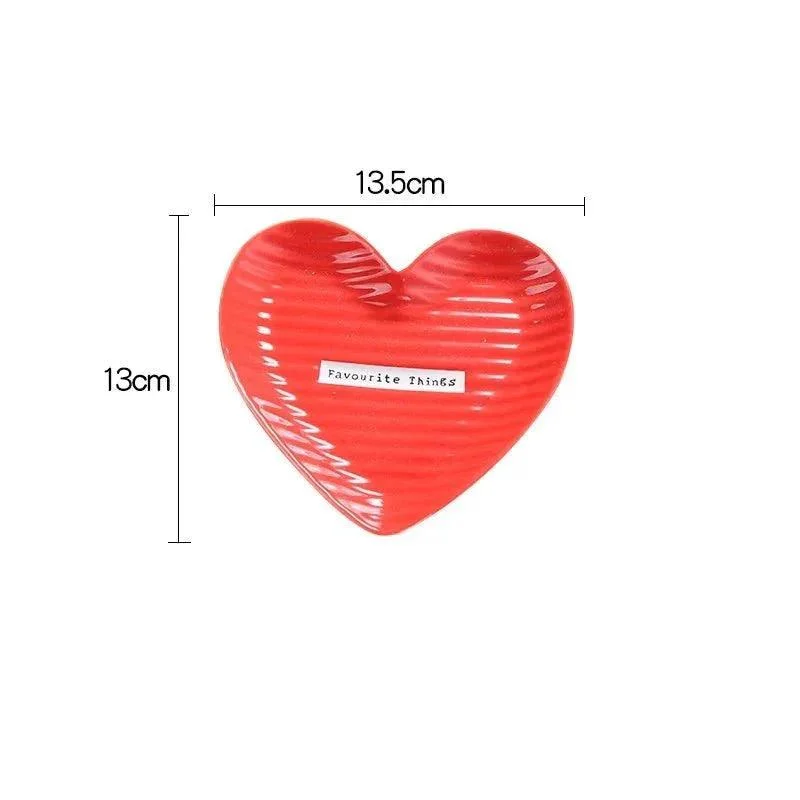 Creative Heart Shape Ceramic Plate -  - #tag1#