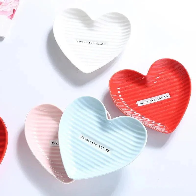 Creative Heart Shape Ceramic Plate -  - #tag1#