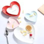Creative Heart Shape Ceramic Plate tag1