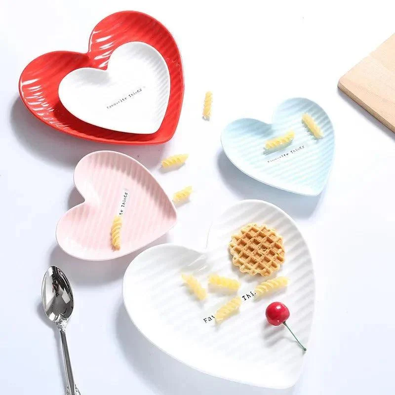 Creative Heart Shape Ceramic Plate -  - #tag1#